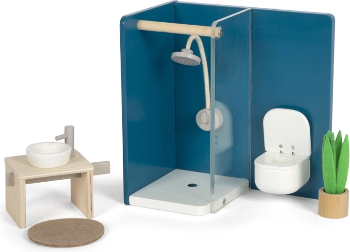 Realistische badkamer voor poppen