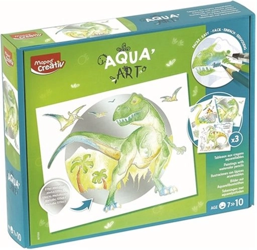 Maped Creativ AquaArt aquarelplaten dinosaurussen