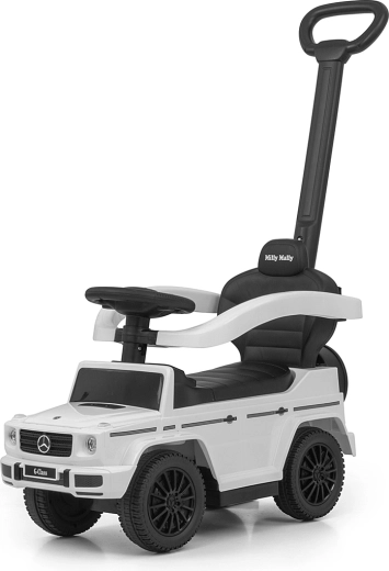 Milly Mally loopwagen met duwstang Mercedes G350d wit