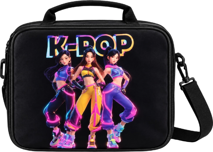 Thermo-lunchtas K-Pop Demon Hunters HUNTR/X zwart