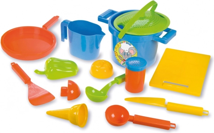 Zandkeuken-set voor kinderen, 14-delig