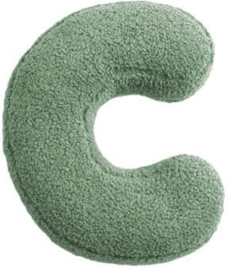 Mealini pluchen letter c groen - 1 stuk