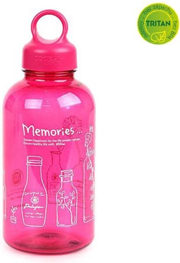 Bisfree Loop waterfles van kunststof 530 ml roze