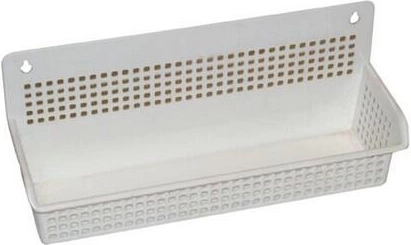 Grote hangende plastic mand 30 × 10 × 13 cm, mix van kleuren