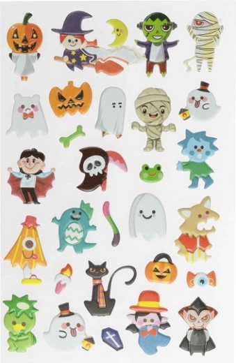 Schuimrubberen Halloweenstickers