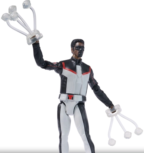 Gedetailleerd kostuum in de kleuren van MR. TERRIFIC