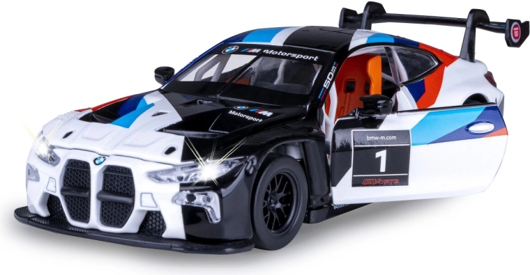 Metalen model BMW M4 GT3 1:24 wit