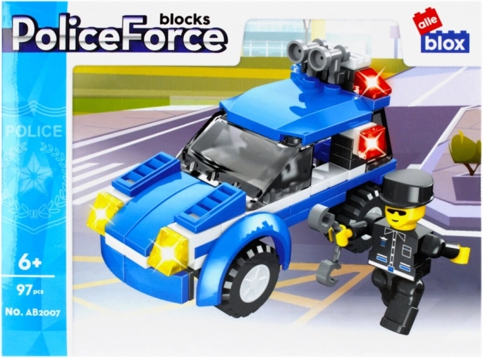 Actievolle politieauto
