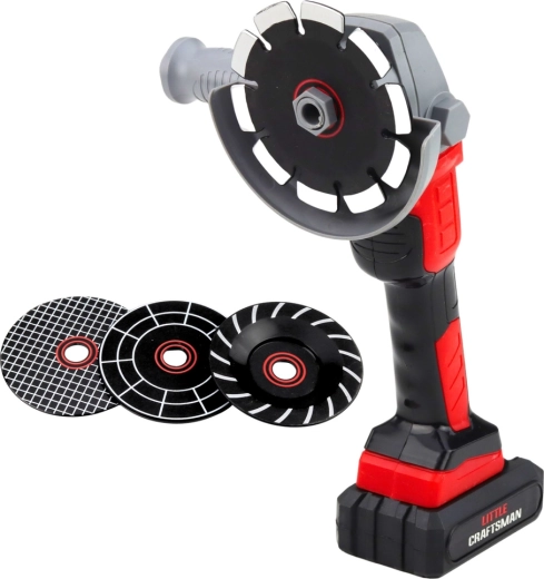 Realistische haakse slijper met verwisselbare schijven