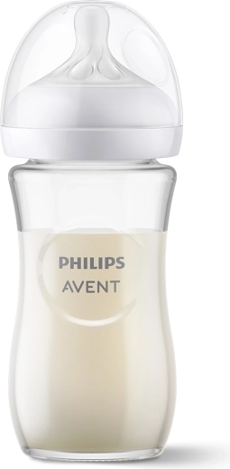 Philips AVENT glazen babyfles Natural Response 240 ml (1m+)