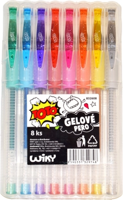 Set gelpennen – 8 kleuren