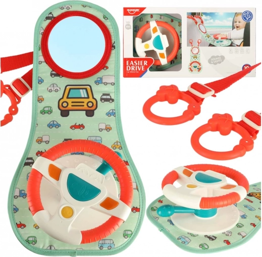 Interactief kinderautostuur met LED en geluiden