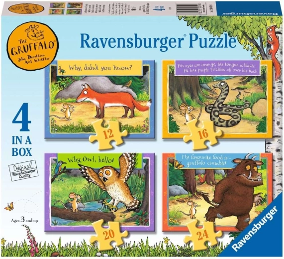 Ravensburger puzzel Gruffalo: sprookjesverhalen 4-in-1