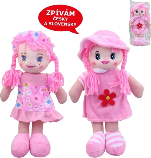 Textielen pop MaDe met Tsjechisch liedje, 25 cm