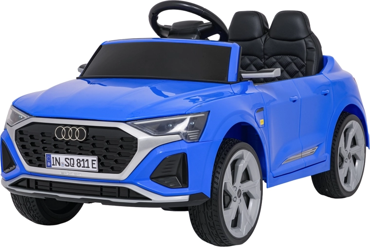Elektrische kinderauto Audi SQ8 blauw met afstandsbediening