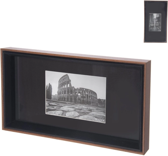 Houten fotolijst bruin 32 × 3 × 17 cm (2 varianten)
