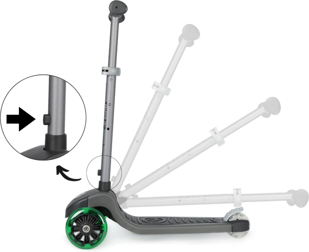 Compact inklappen met één knop