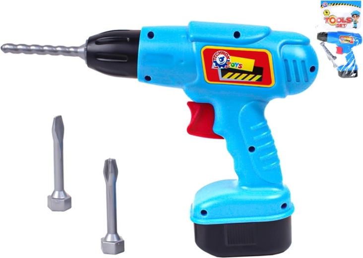Kunststof kinderboormachine met verwisselbare boortjes 17 cm