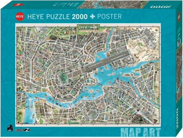 Legpuzzel HEYE 2000 stukjes – stad van muziek