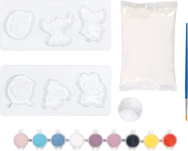 Giet en schilder figuurtjes van STITCH en ANGEL
