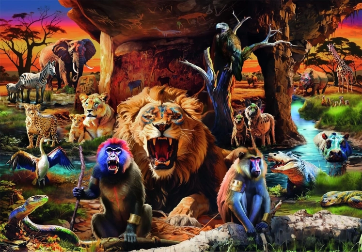 Clementoni puzzel Bijeenkomst van dieren 1500 stukjes