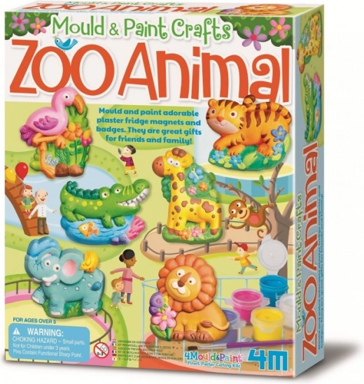 Creatieve set – gipsafgietsels dierentuin