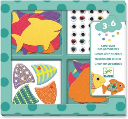 Stickerset Schattige Vissen van Djeco