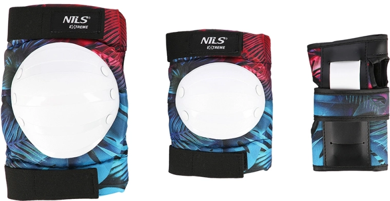 Set beschermers NILS Extreme H734 – wit – M