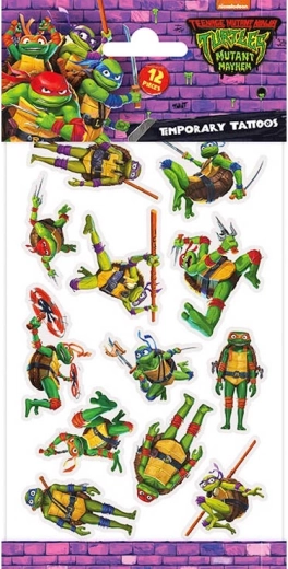 Tijdelijke Ninja Turtles-tatoeages