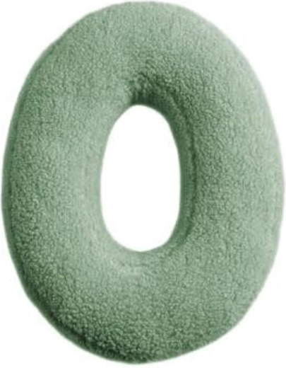 Mealini pluche letter O groen - 1 stuk
