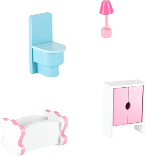 Rijke set houten meubels