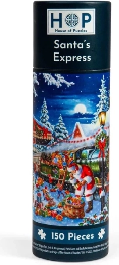 HOP Puzzel Santa's kersttrein 150 mini-stukjes