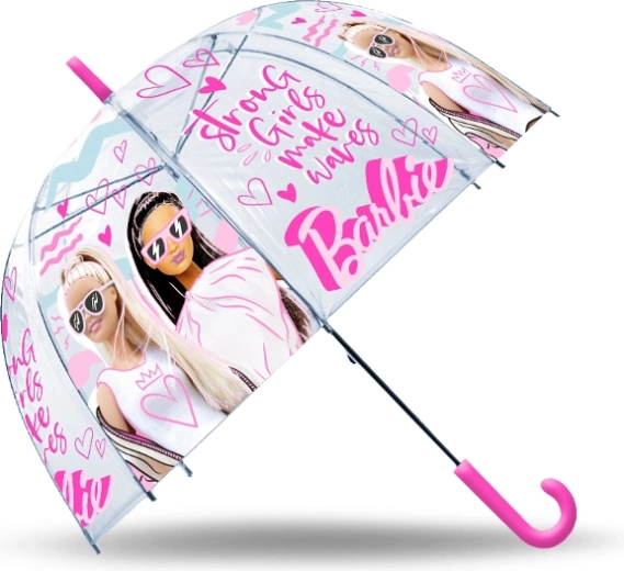 Automatische transparante BARBIE-paraplu voor kinderen
