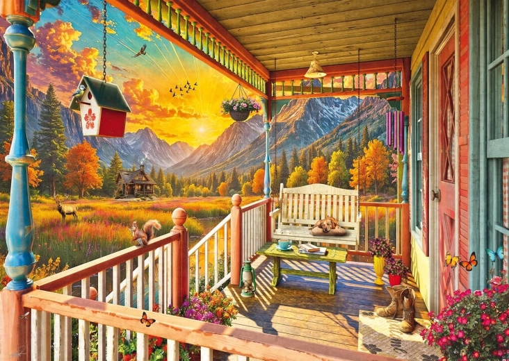 Puzzel Bergveranda 1000 stukjes SCHMIDT
