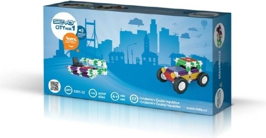 Kunststof bouwset SEVA City mini 1 met geluidsmodules, 145 onderdelen