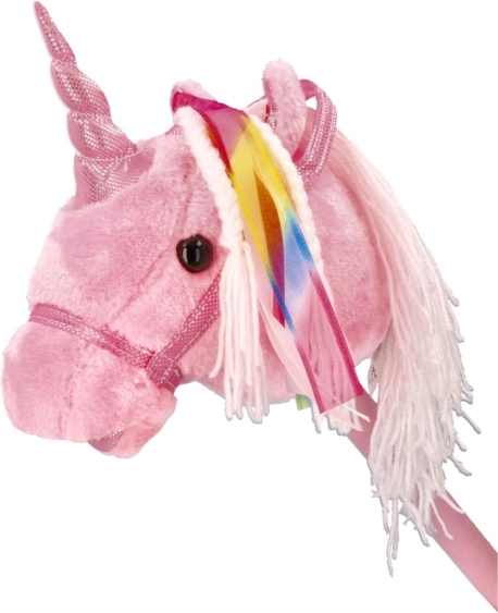 Rijdende eenhoorn op stok Rosa