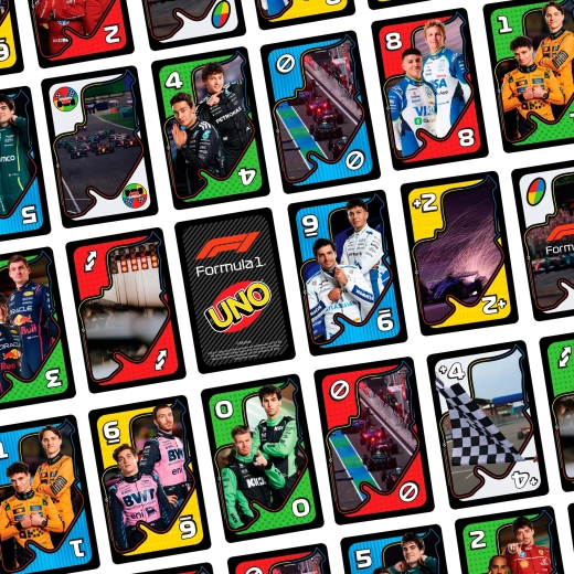 Formula 1-motieven op de kaarten