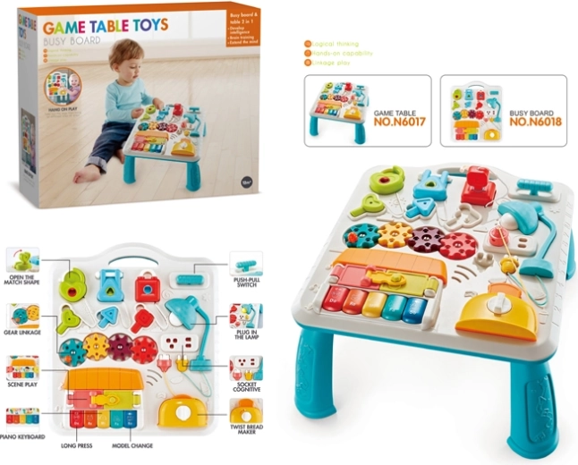 Educatieve tafel met lampje