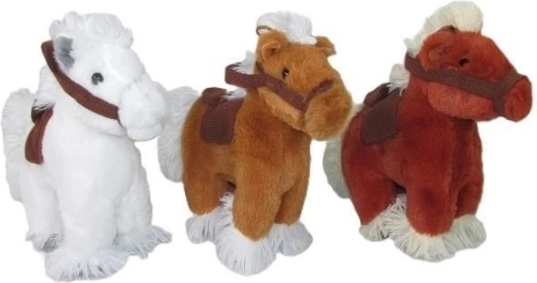 Pluchen paardje met geluid 20 cm