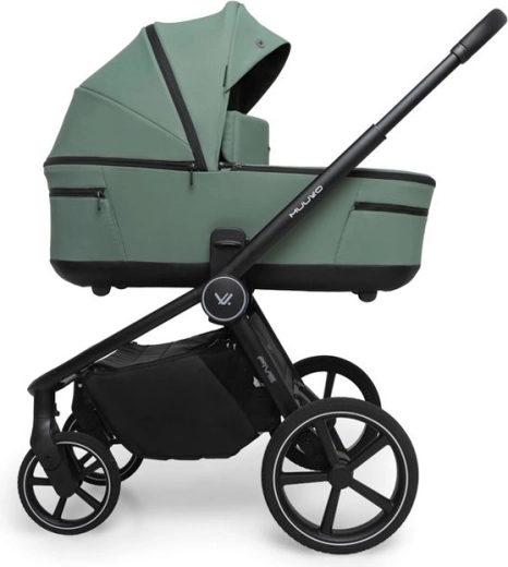 Schuimwielen met vering en grote boodschappenmand tot 10 kg