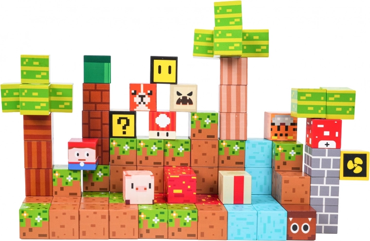 Creatieve pixel-look en levendige kleuren