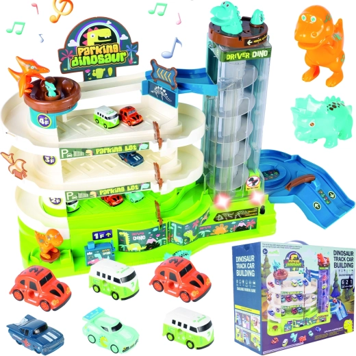 Meerlaags parkeerterrein Dino-wereld