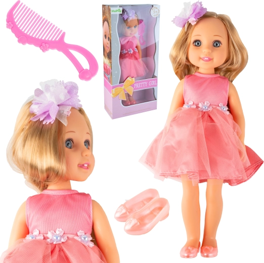 Pop Pretty Girl in roze jurk 36 cm