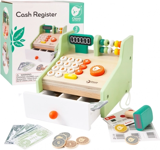 Houten kassa CLASSIC WORLD voor kinderen