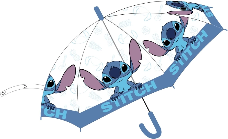 Disney Stitch transparante paraplu - 1 stuk