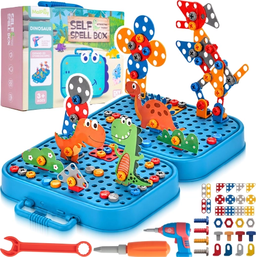Schroefpuzzel bouwset Dino 298 stukjes