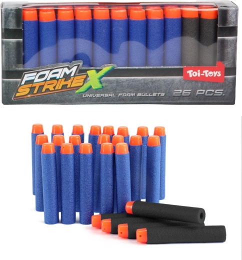 Reserve-schuimkogels voor pistool, 26 stuks