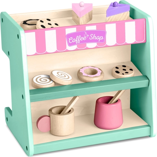 Patisserie met uitgestalde lekkernijen