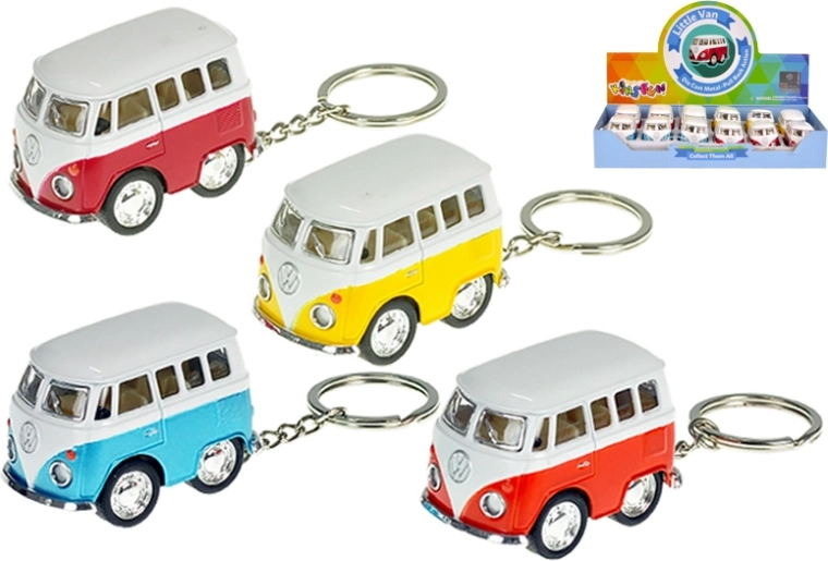 Sleutelhanger Volkswagen microbus met opwindmechanisme