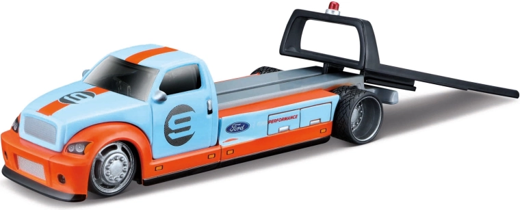 Maisto Flatbed 2019 Ford GT Heritage Edition lichtblauw 1:64